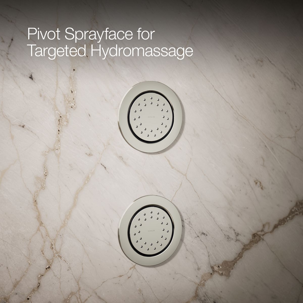 KOHLER | K-77119 | WaterTile Round Body Spray with Katalyst, 1.0 GPM