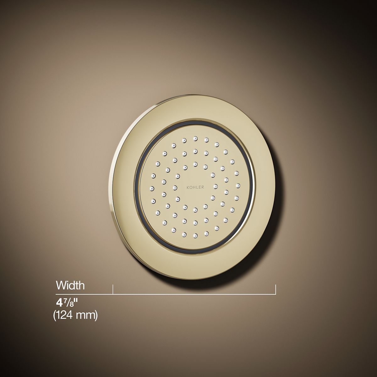 3/4 view of product with dimensions