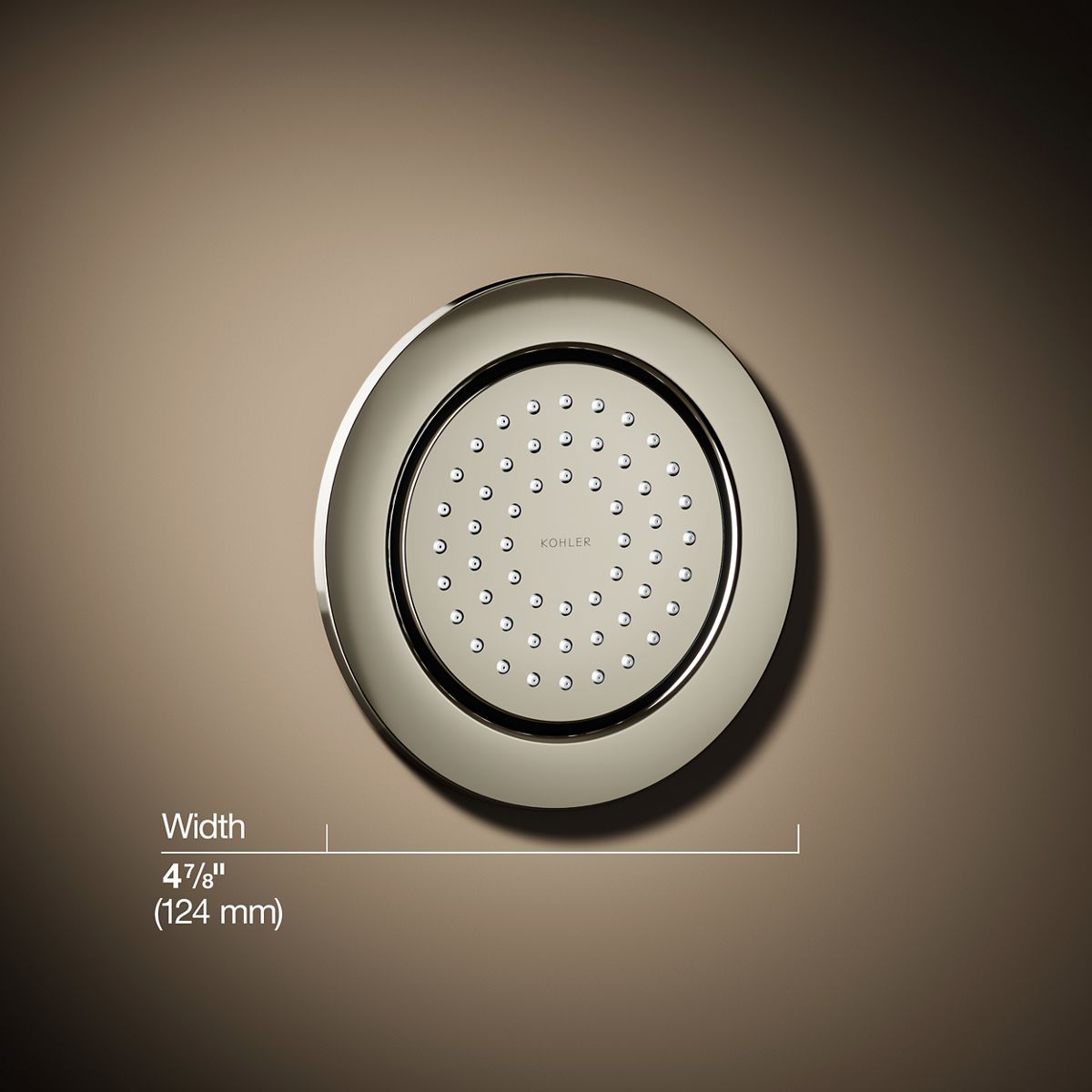 3/4 view of product with dimensions