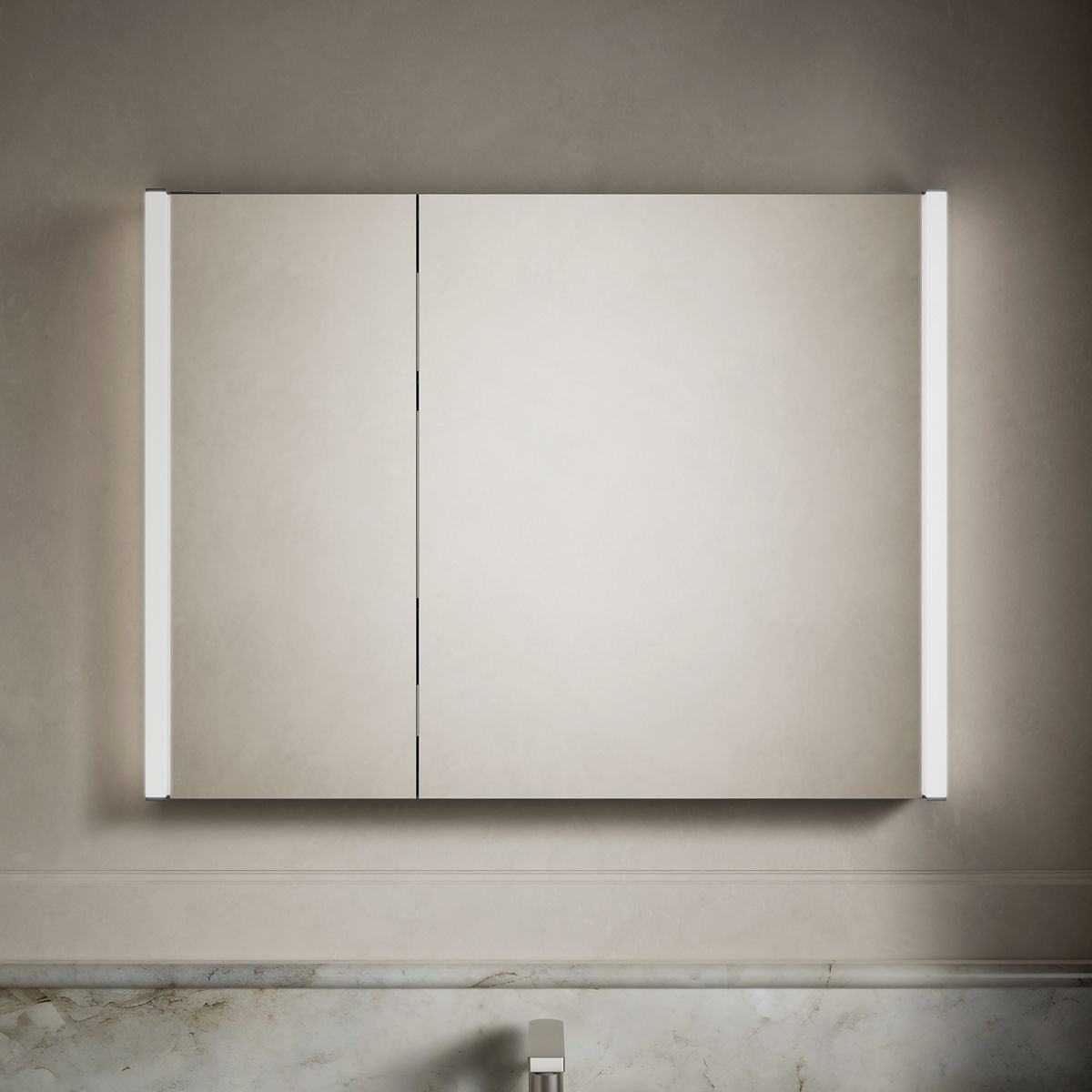 Maxstow Lighted Medicine Cabinet | K-81146-SLE | KOHLER