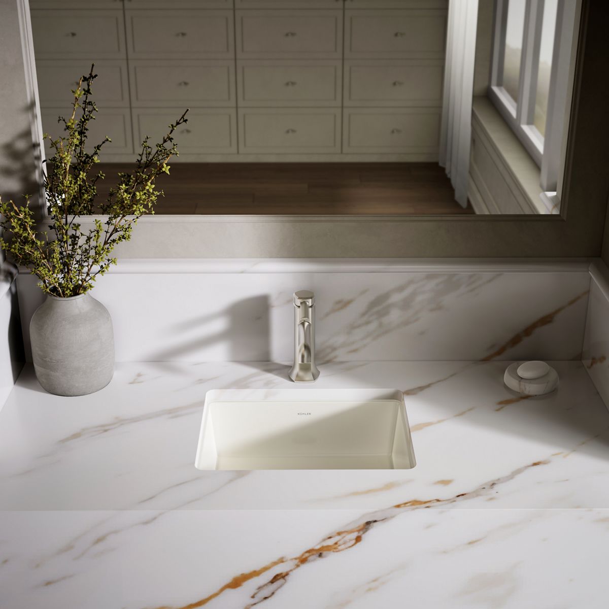 21izumo92110㌔ Verticyl Undermount Rectangular Sink | K-8189 | KOHLER