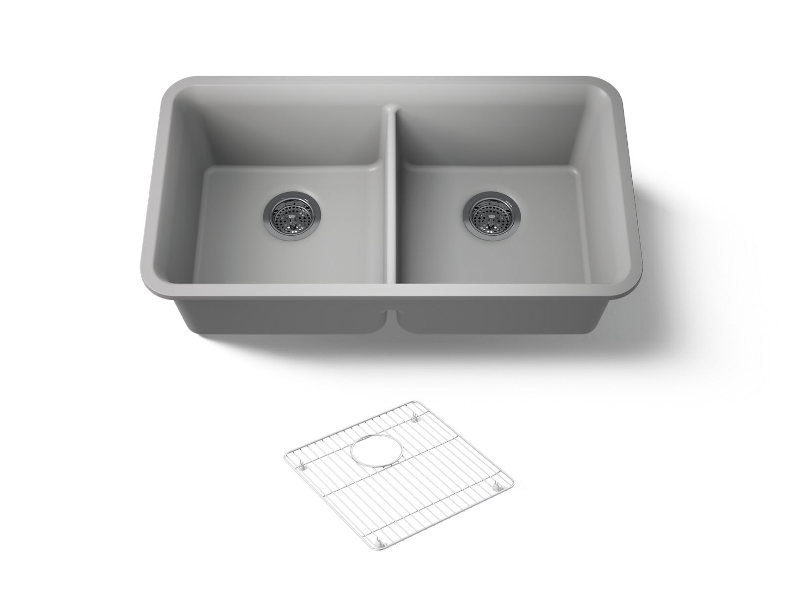 Cairn 33-1/2" undermount double-bowl kitchen sink