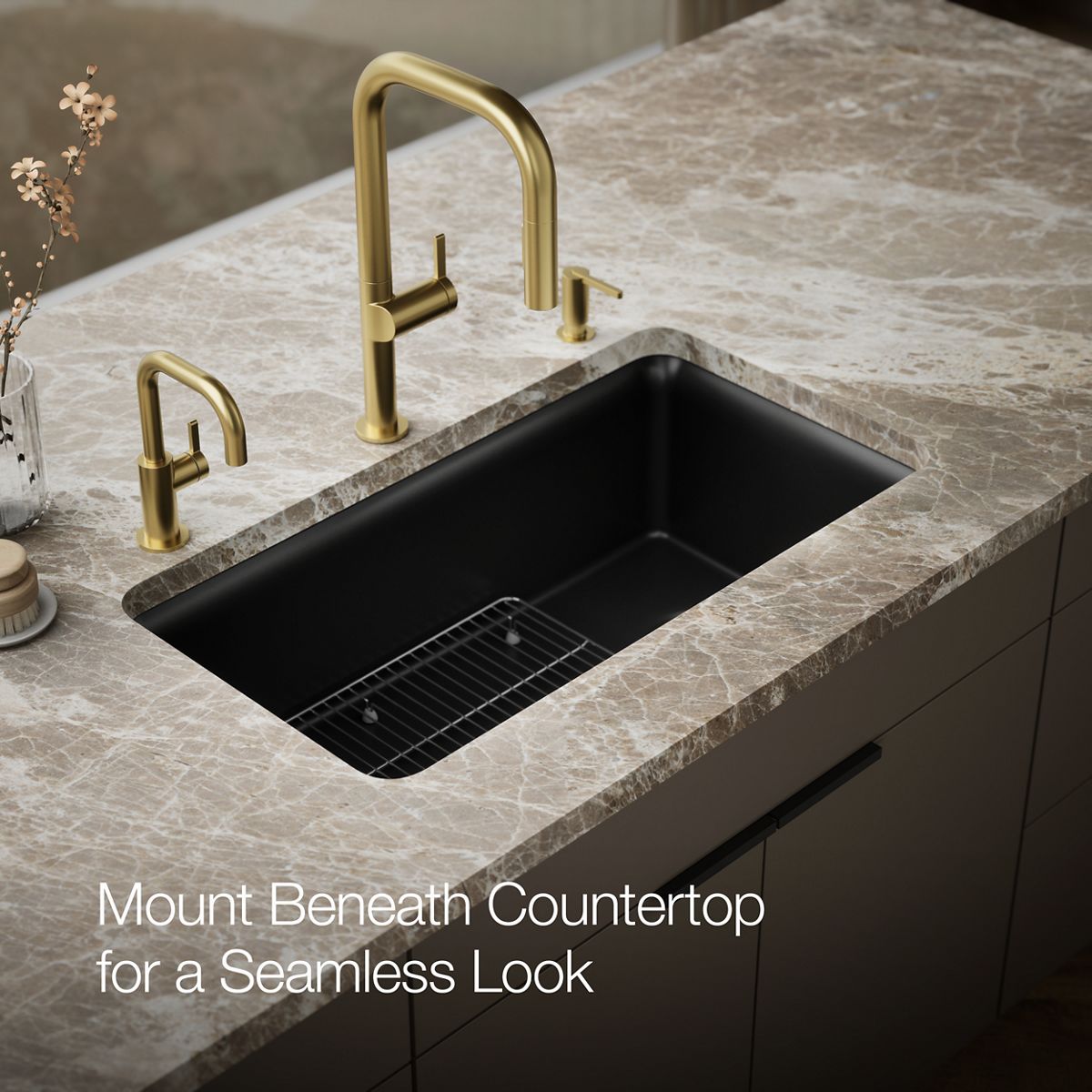 Cairn Undermount Single-Bowl Kitchen Sink | K-8206 | KOHLER