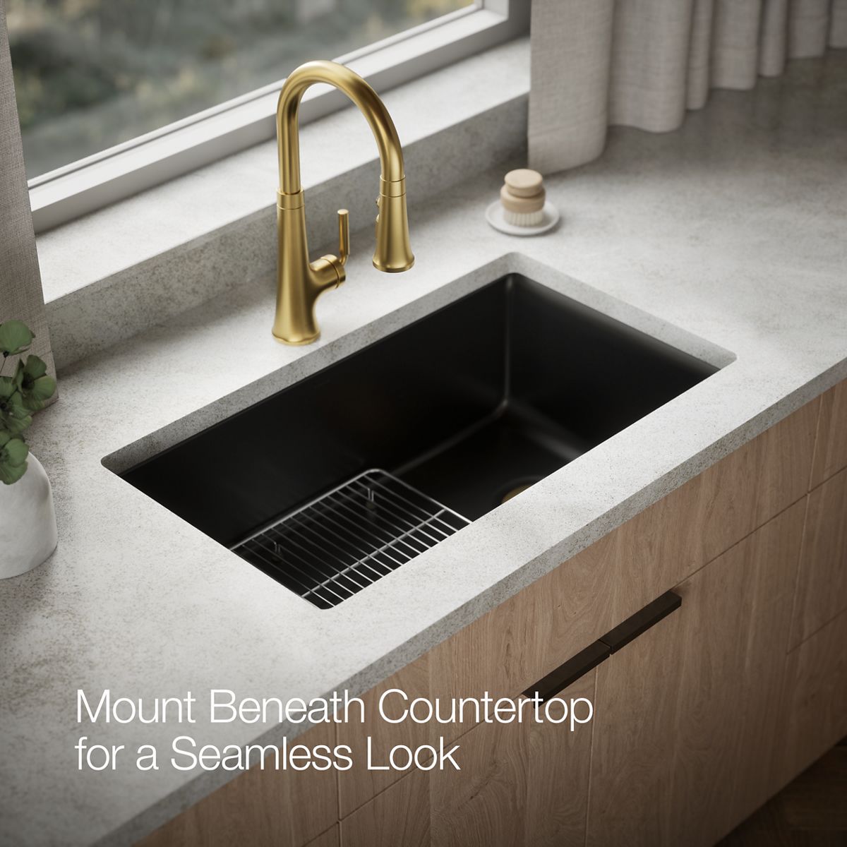 コナーさん KOHLER | K-RH8437-1 | Kennon Neoroc Single-Bowl Kitchen Sink