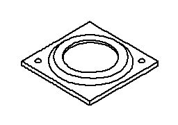Kohler Genuine Parts Escutcheon, BATH - Vibrant Brushed Nickel