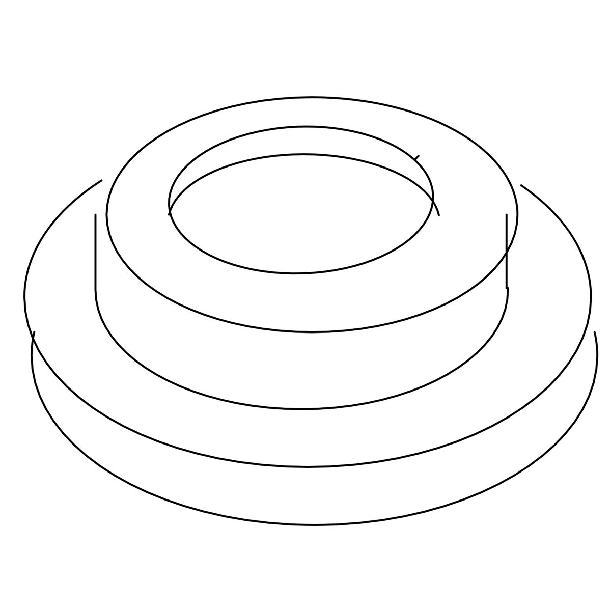 Kohler Genuine Parts Ring, TRIM - Vibrant Bright French Gold