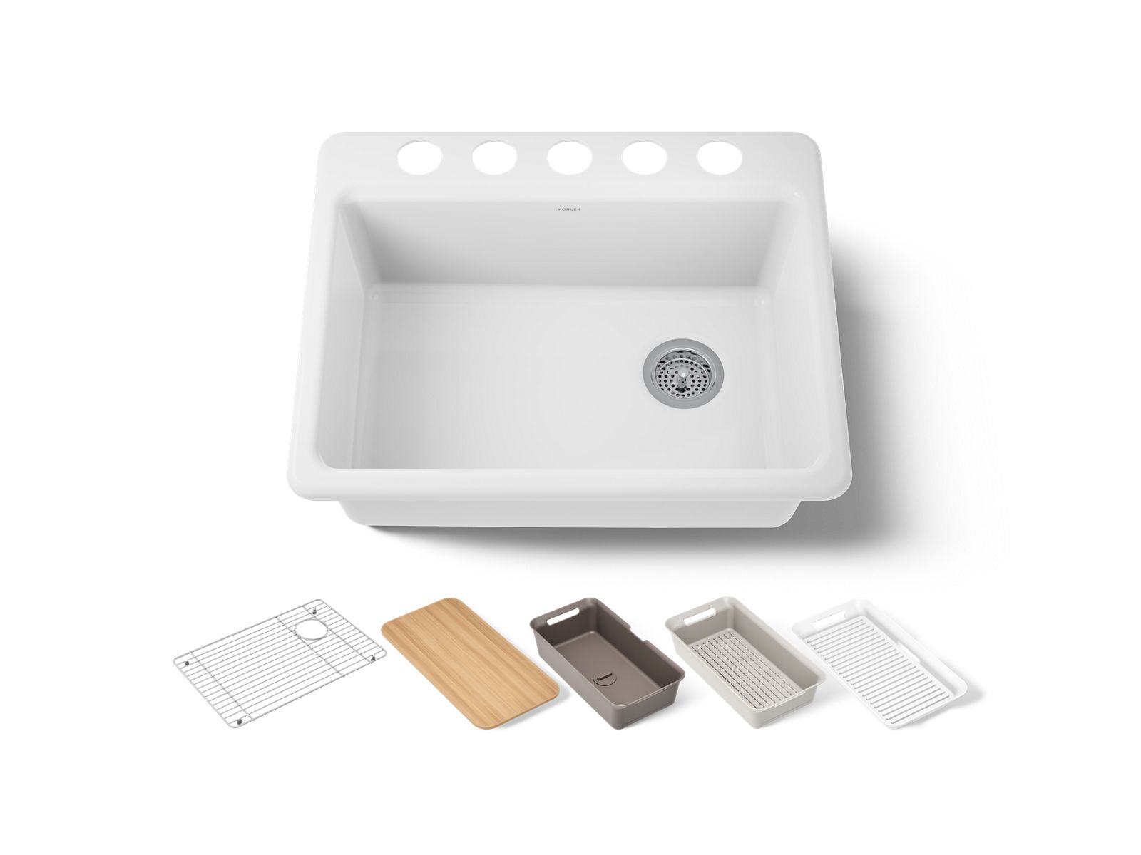 Riverby 27" undermount single-bowl workstation kitchen sink