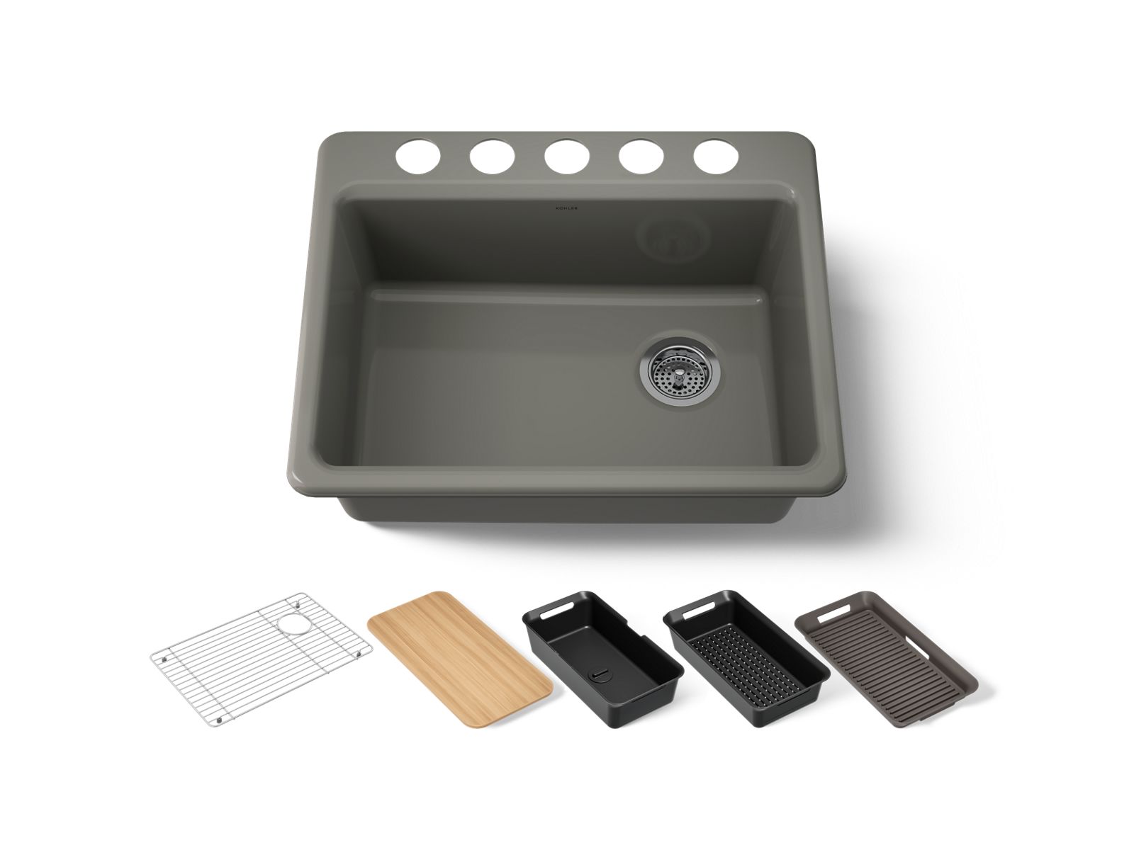 Riverby 27" undermount single-bowl workstation kitchen sink