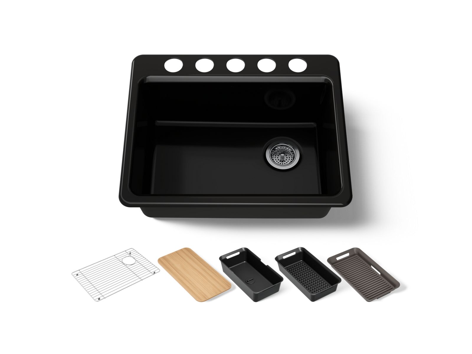 Riverby 27" undermount single-bowl workstation kitchen sink