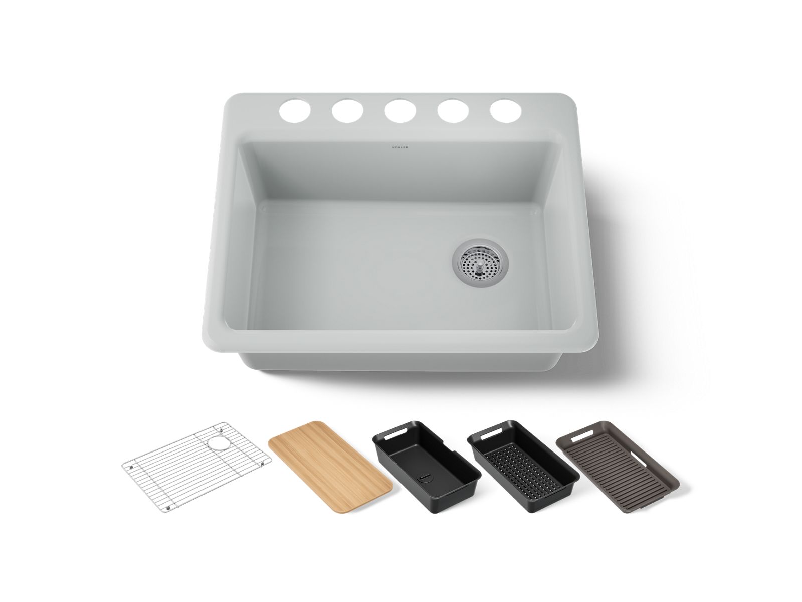Riverby 27" undermount single-bowl workstation kitchen sink
