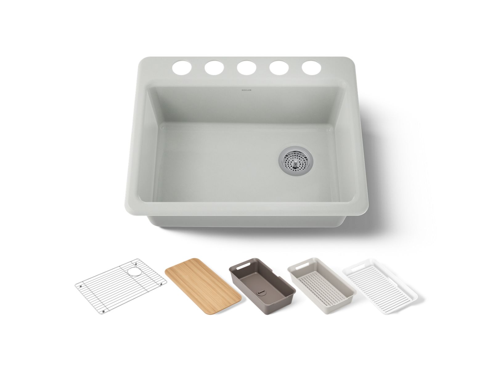 Riverby 27" undermount single-bowl workstation kitchen sink