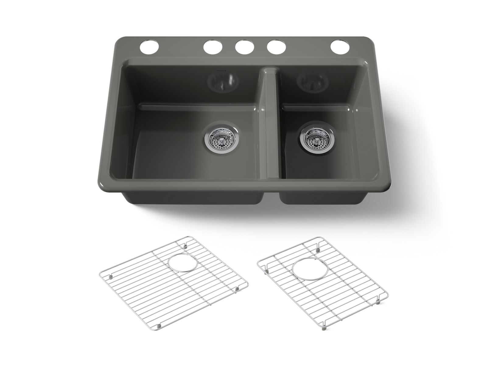 Riverby 33" undermount double-bowl kitchen sink