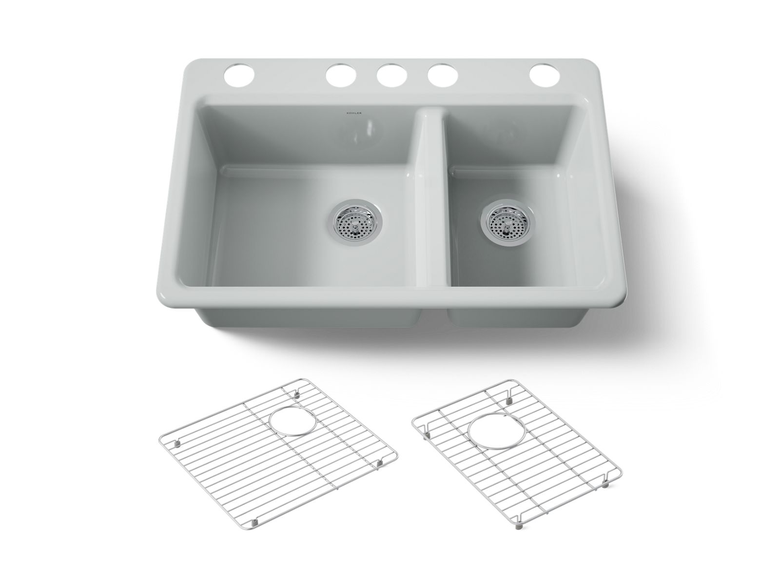 Riverby 33" undermount double-bowl kitchen sink