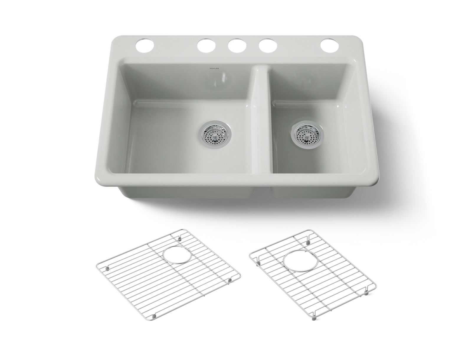 Riverby 33" undermount double-bowl kitchen sink