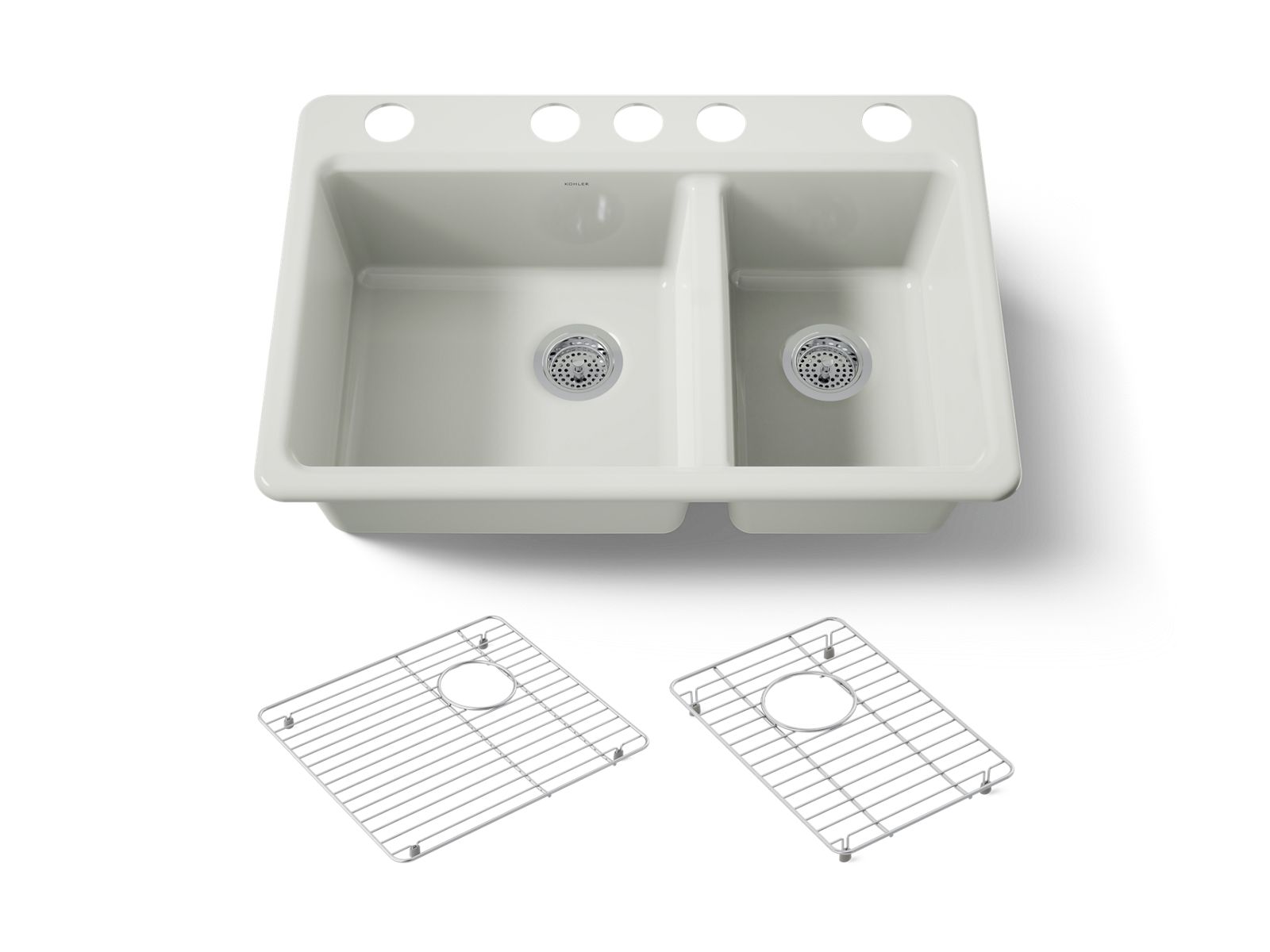Riverby 33" undermount double-bowl kitchen sink