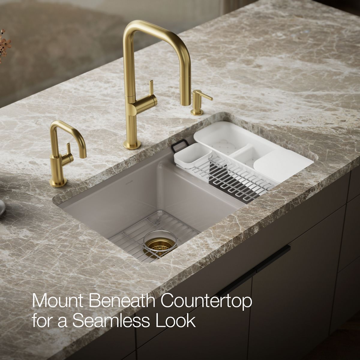 Riverby Undermount Double-Bowl Workstation Kitchen Sink | K-8669