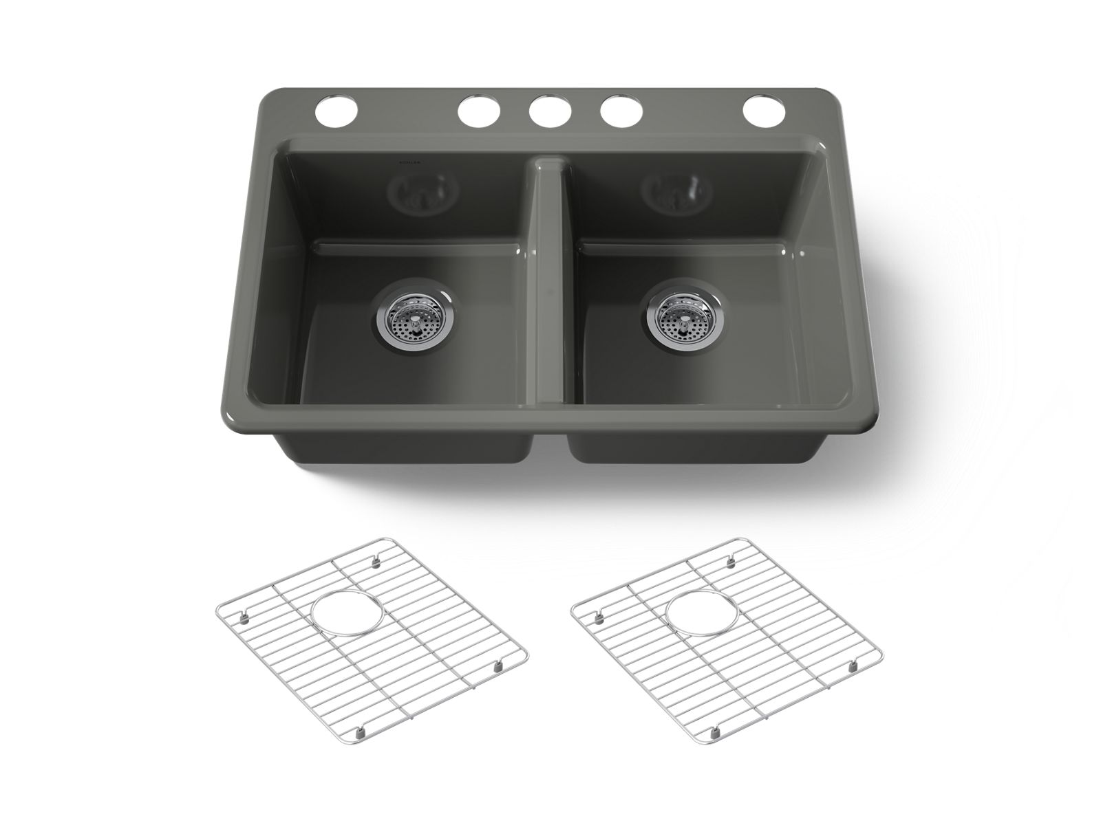 Riverby 33" undermount double-bowl kitchen sink