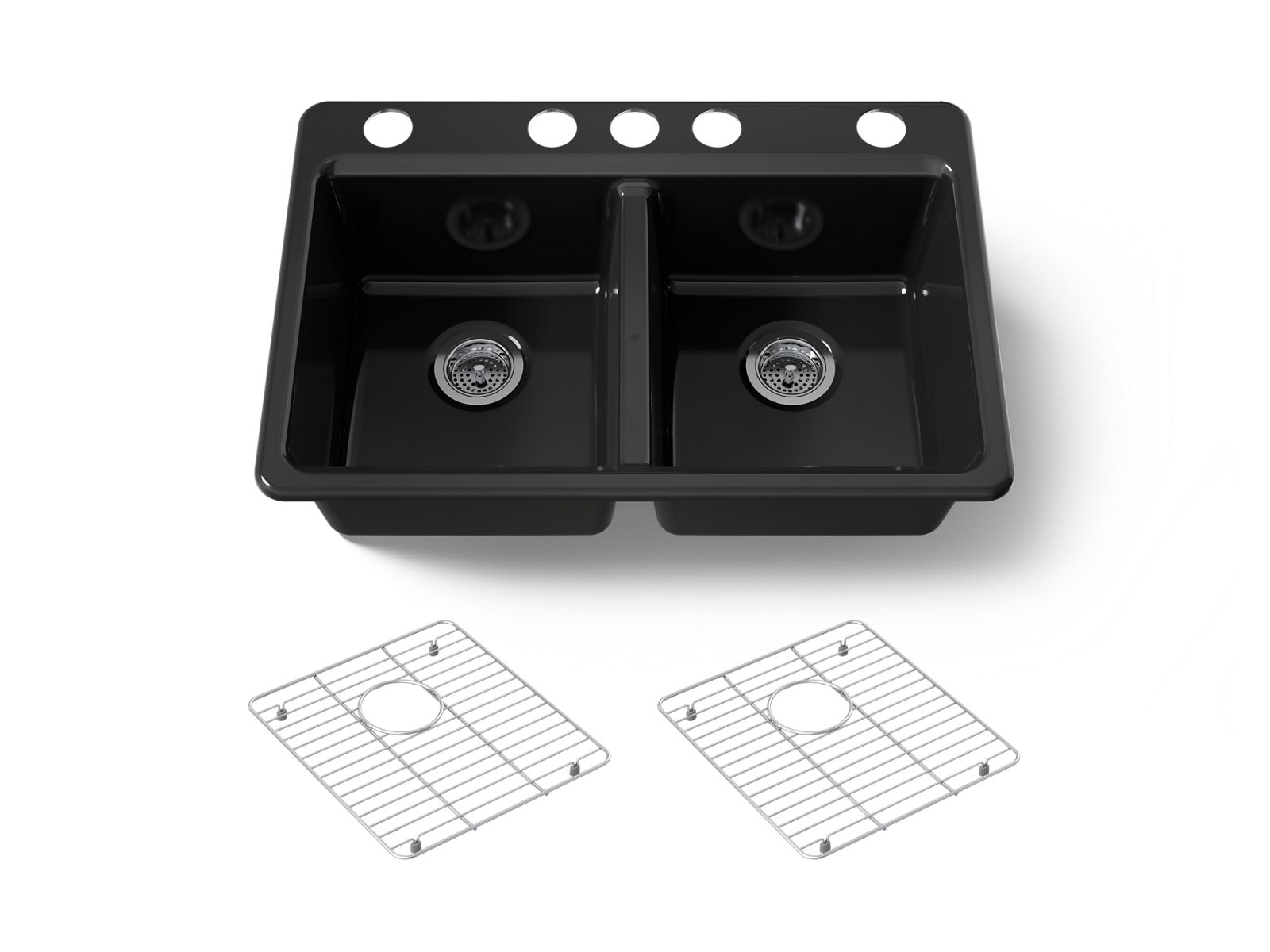 Riverby 33" undermount double-bowl kitchen sink