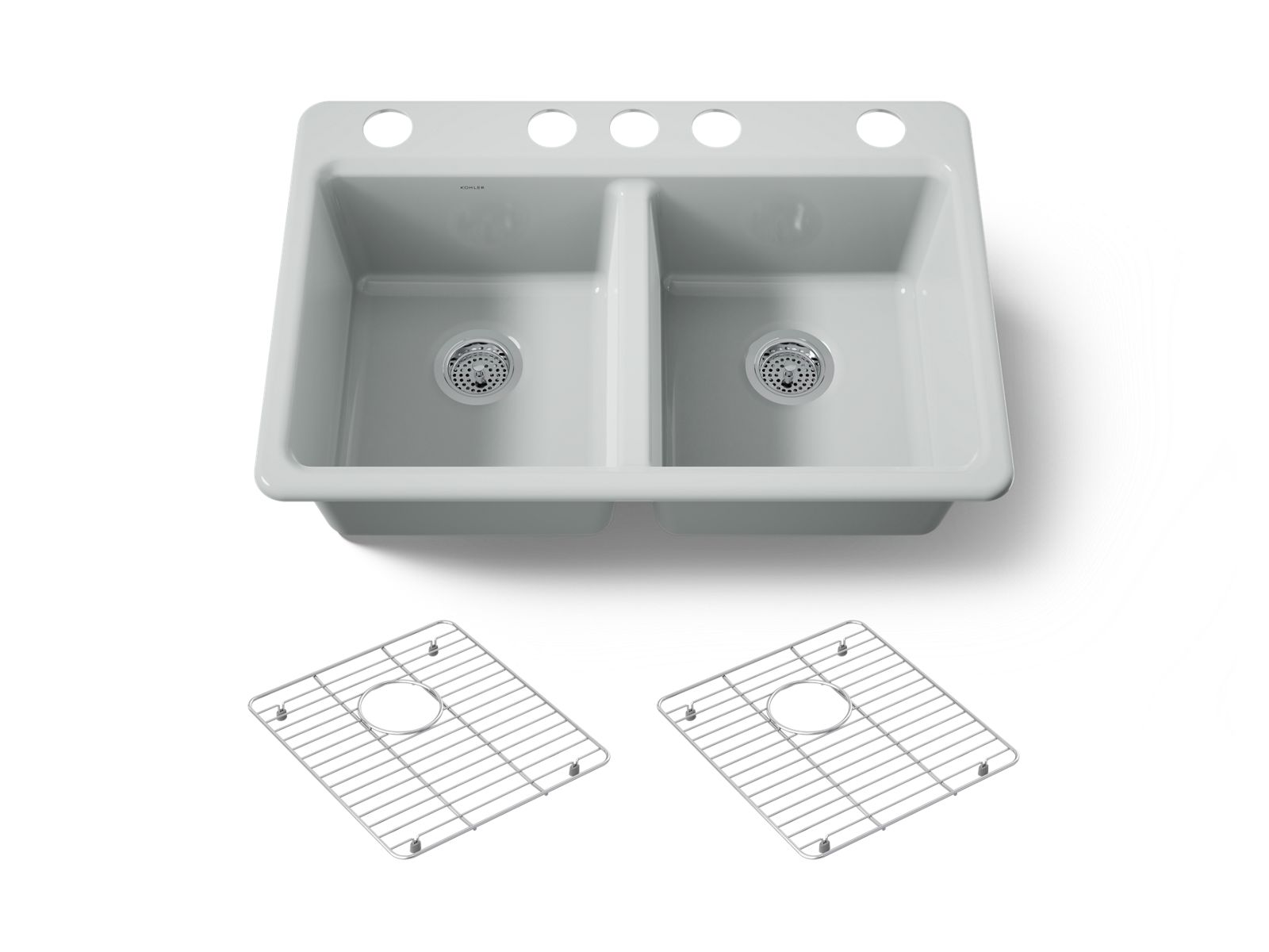 Riverby 33" undermount double-bowl kitchen sink