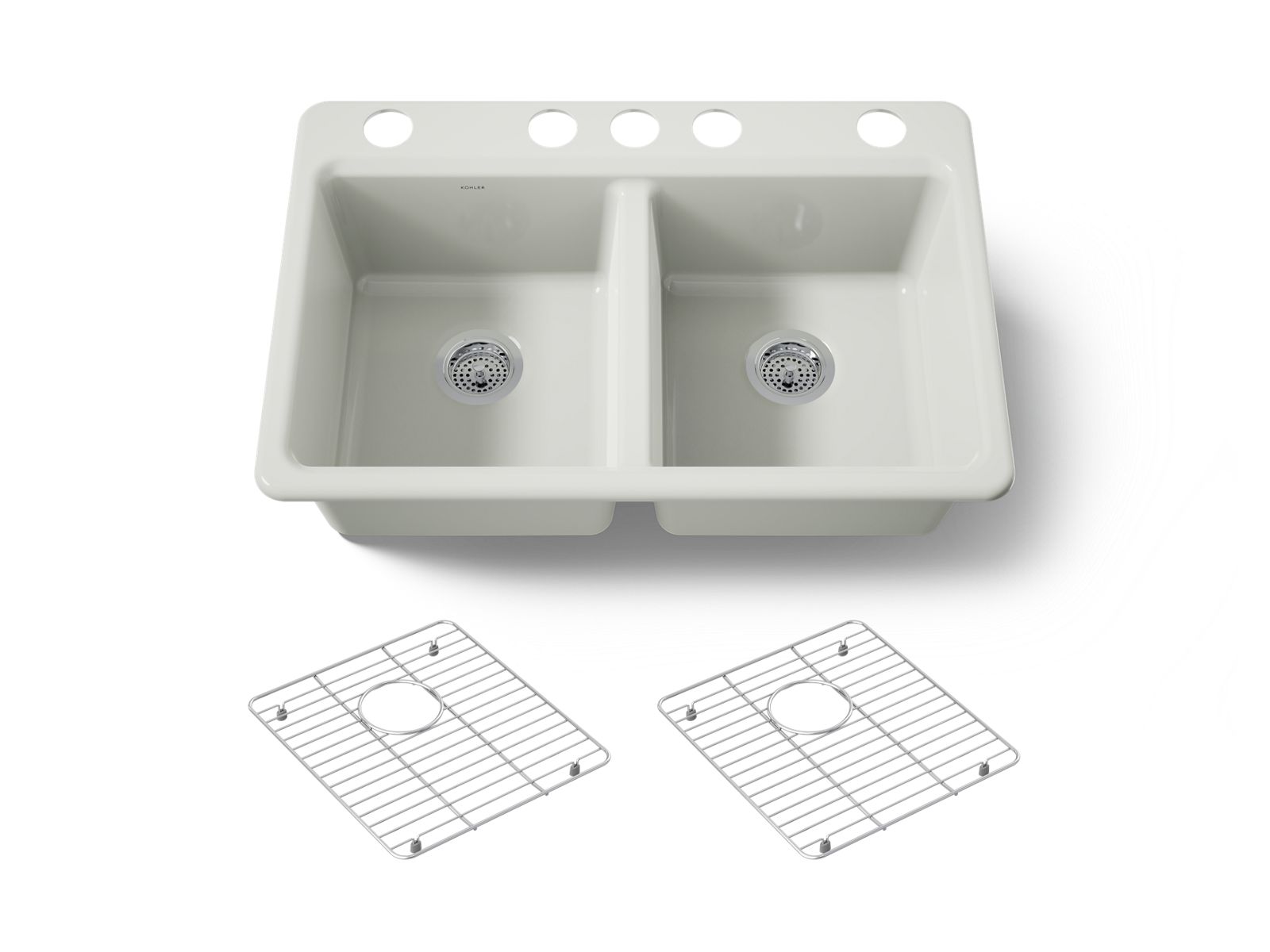 Riverby 33" undermount double-bowl kitchen sink