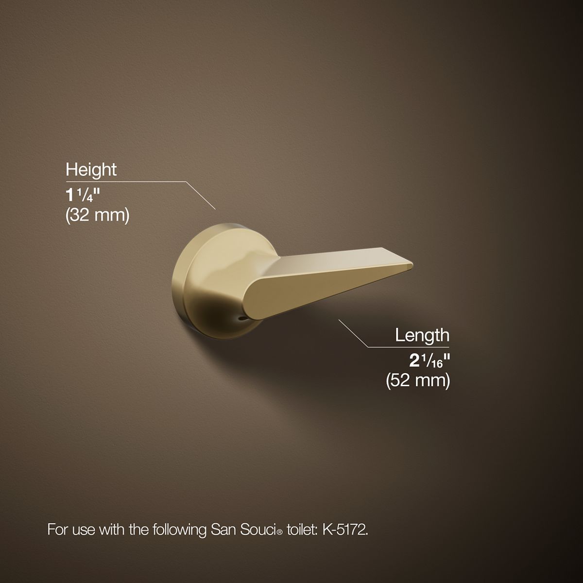 KOHLER | K-9171-L | San Souci Trip Lever for K-5172