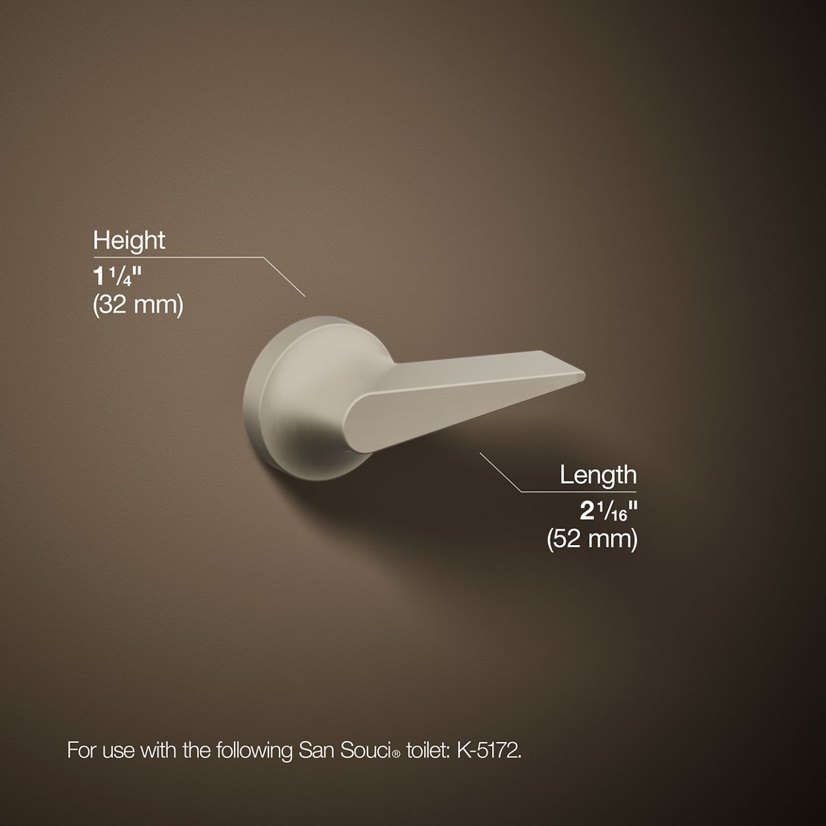 KOHLER | K-9171-L | San Souci Trip Lever for K-5172