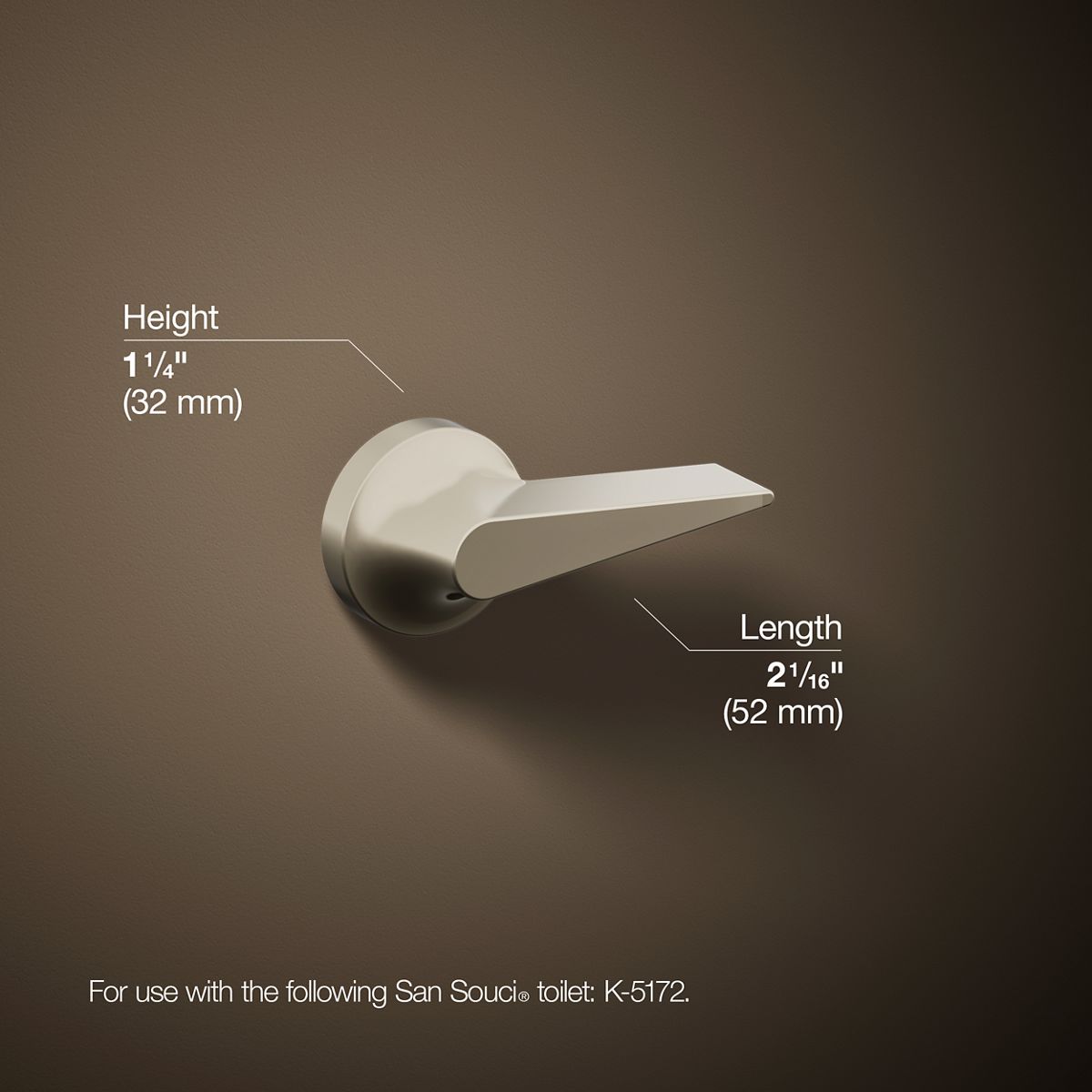 KOHLER | K-9171-L | San Souci Trip Lever for K-5172