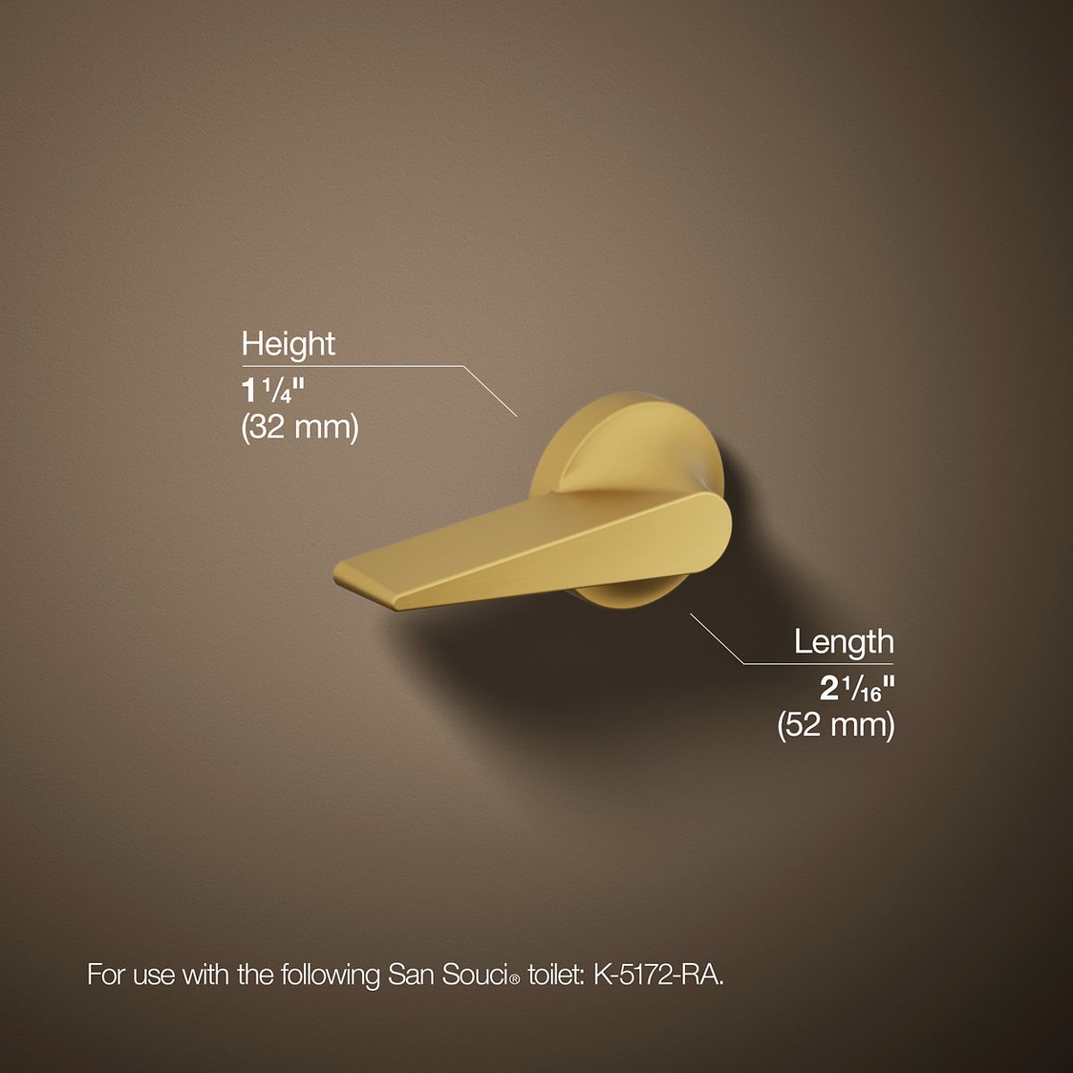 KOHLER | K-9171-R | San Souci Trip Lever for K-5172-RA