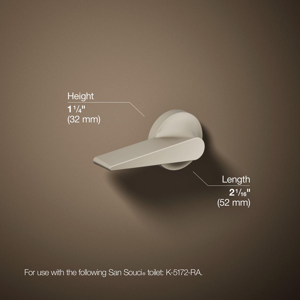 KOHLER | K-9171-R | San Souci Trip Lever for K-5172-RA