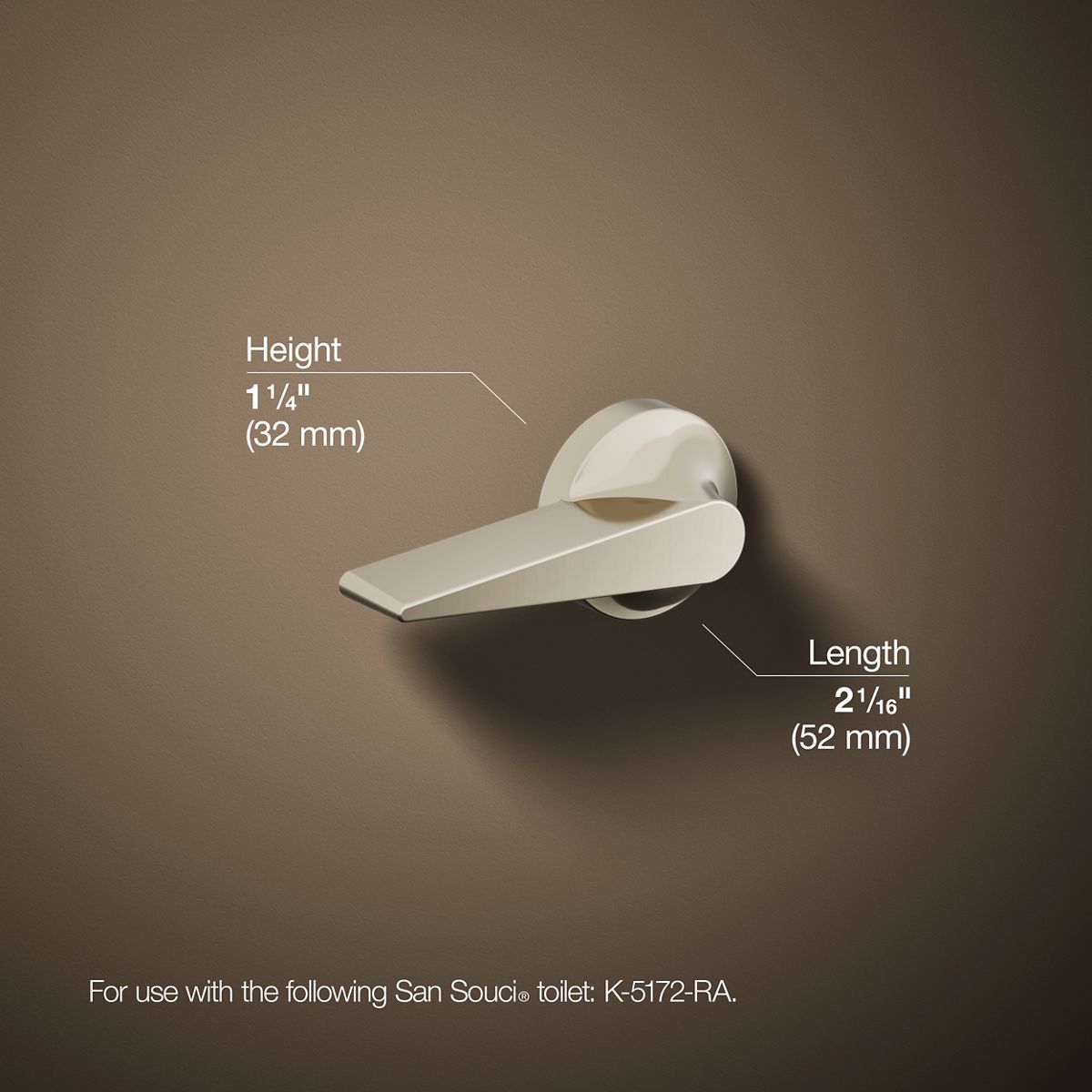 KOHLER | K-9171-R | San Souci Trip Lever for K-5172-RA