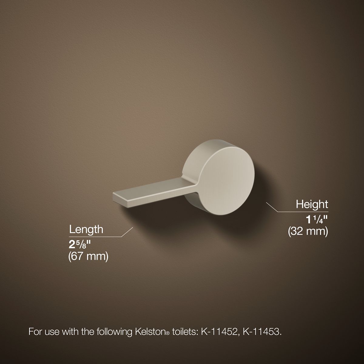 3/4 view of product with dimensions