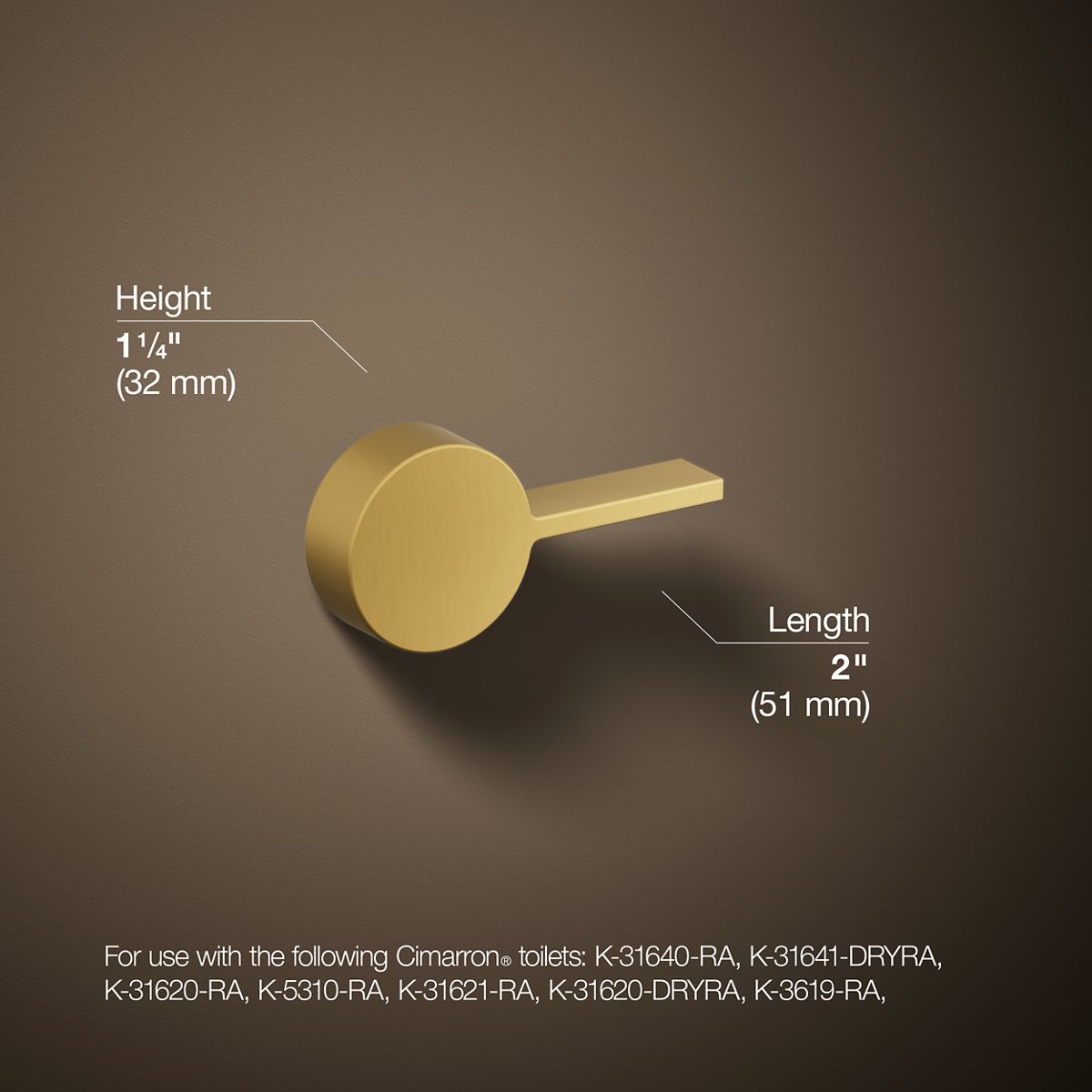 3/4 view of product with dimensions