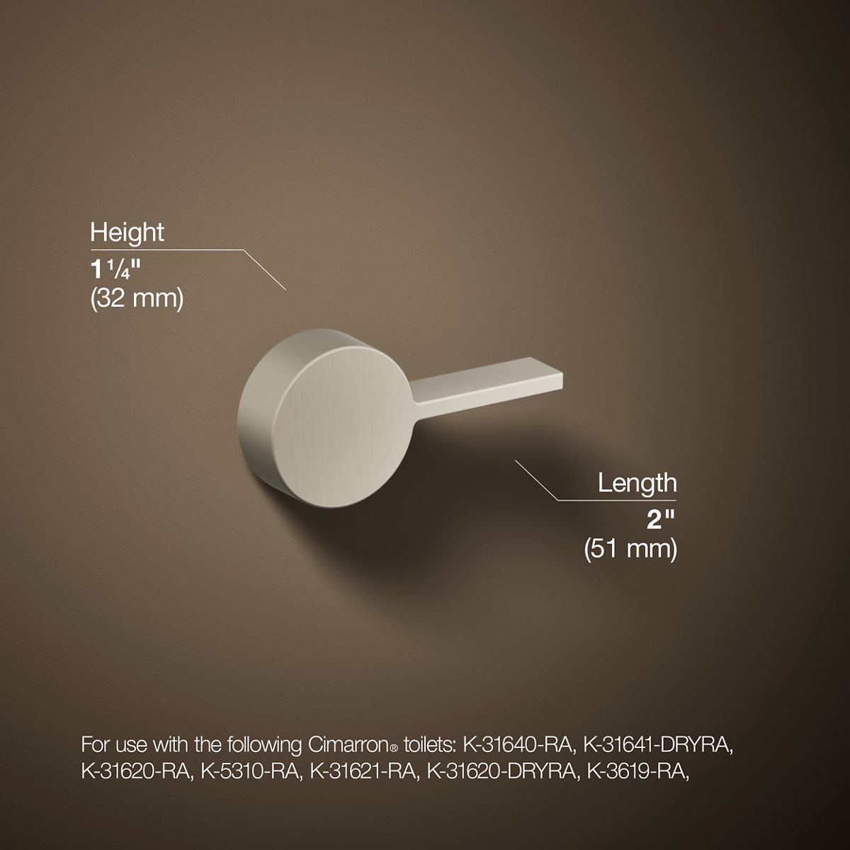 3/4 view of product with dimensions