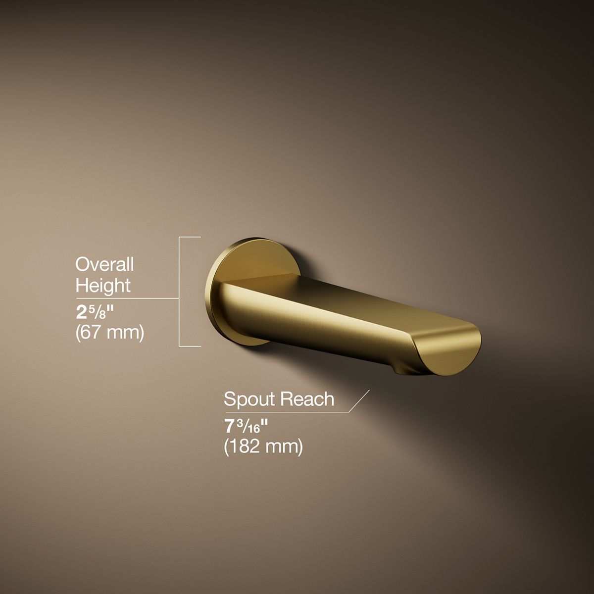 3/4 view of product with dimensions