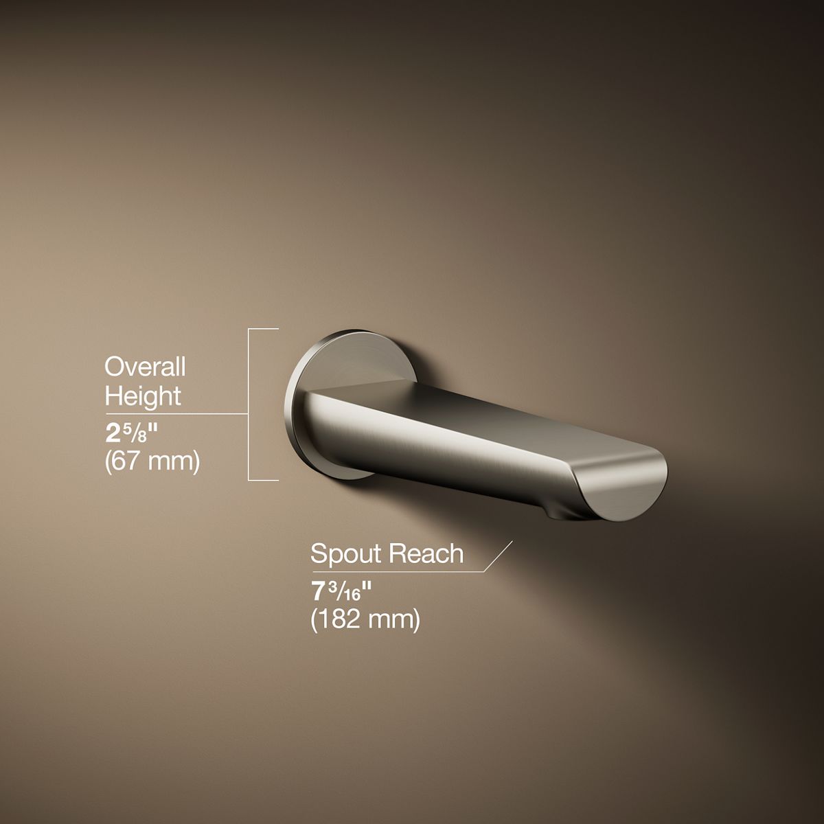 3/4 view of product with dimensions