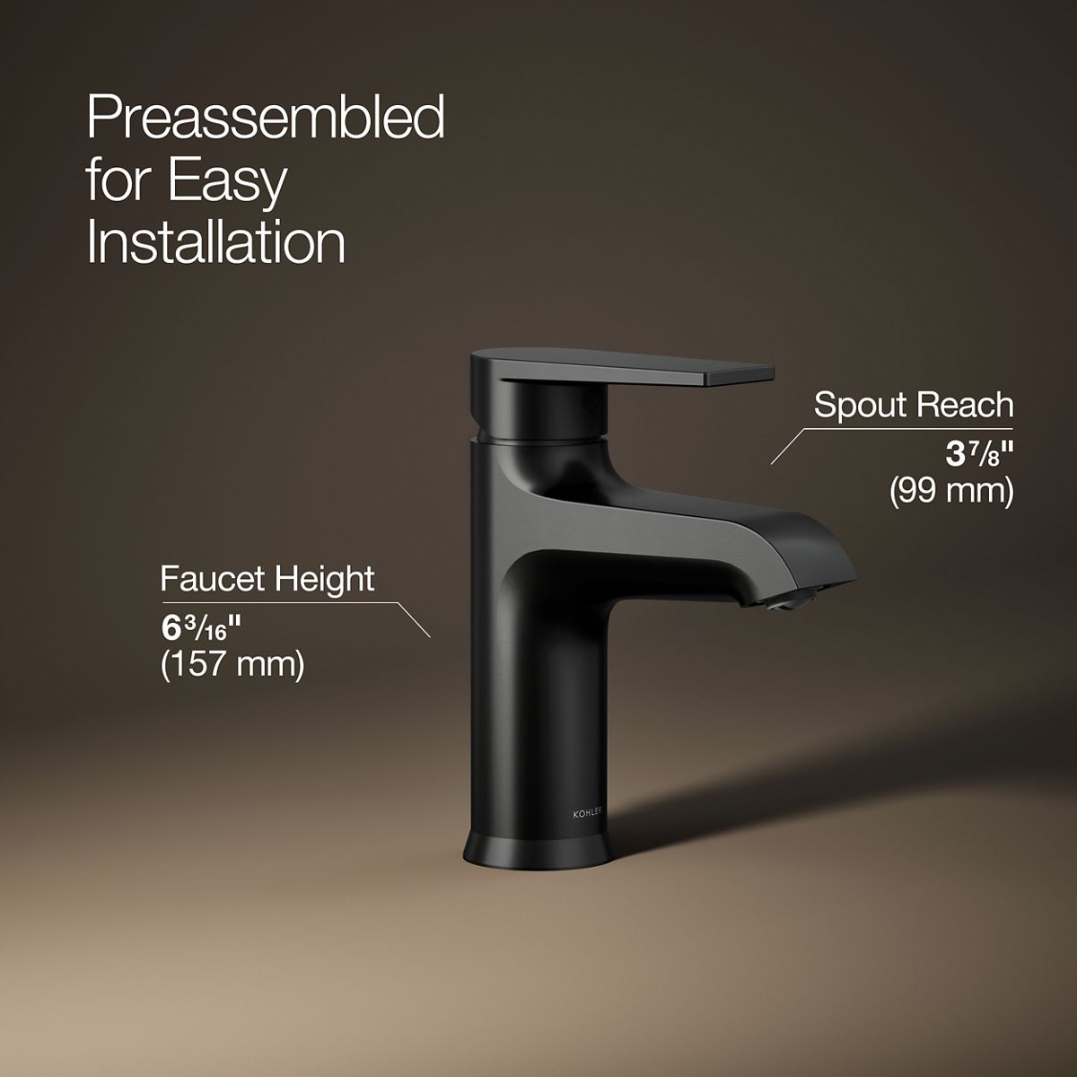 Hint Single-Handle Bathroom Sink Faucet | K-97060-4 | KOHLER