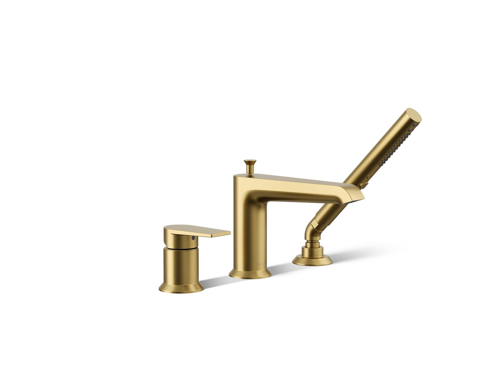 Hint Deck-mount bath faucet with handshower