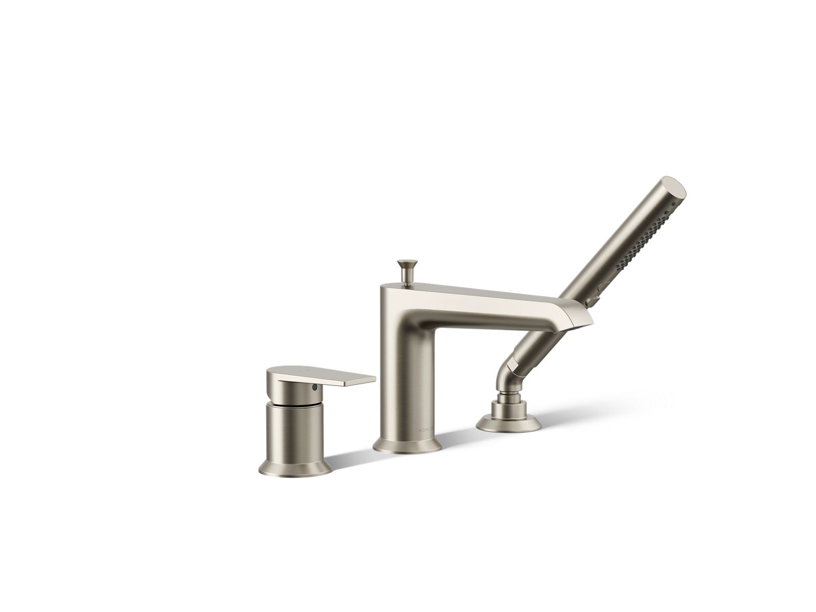 Hint Deck-mount bath faucet with handshower