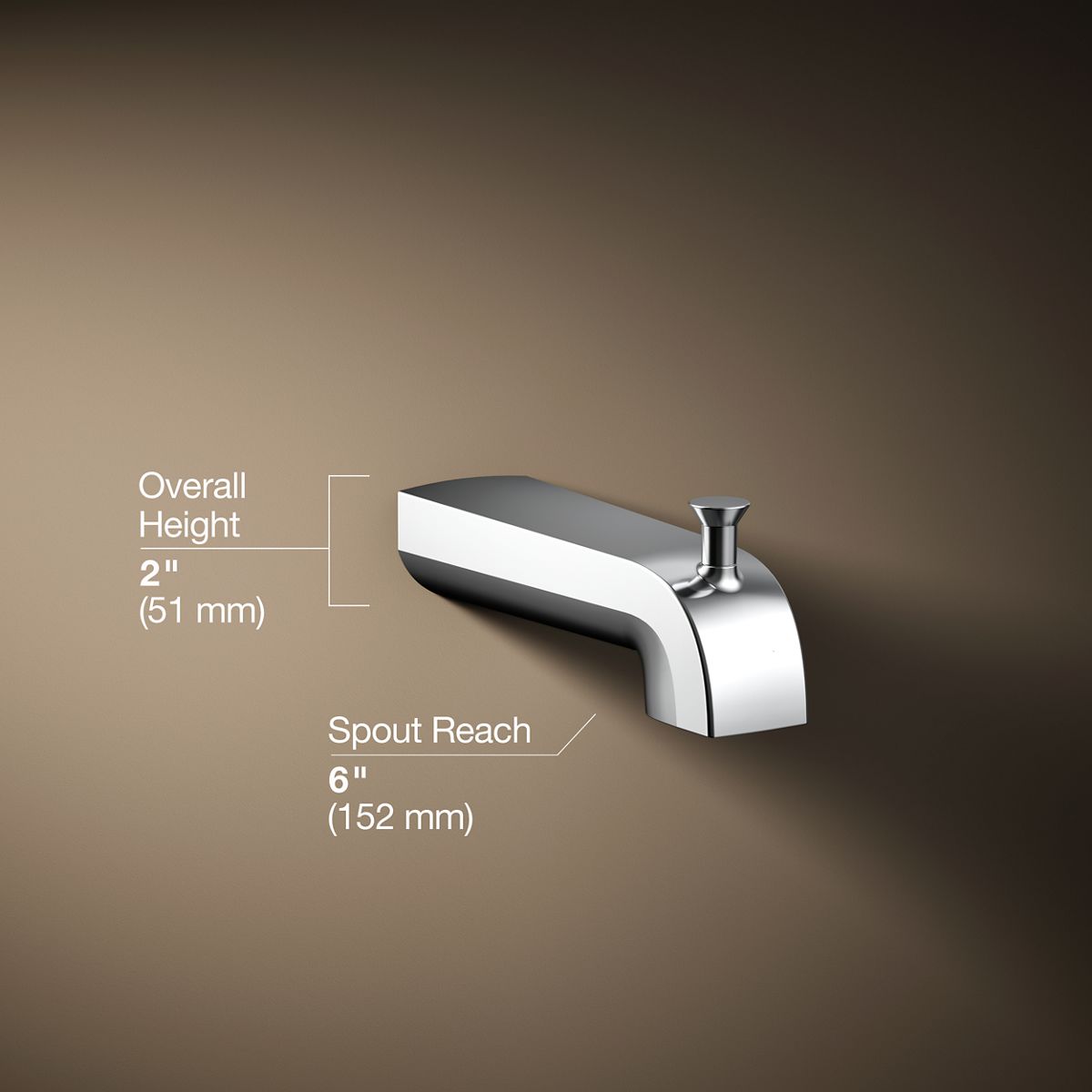 3/4 view of product with dimensions