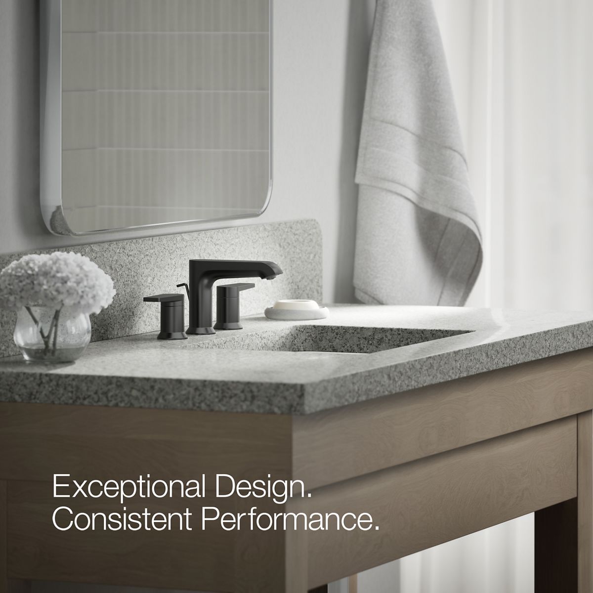 Hint Widespread Bathroom Sink Faucet | K-97093-4 | KOHLER