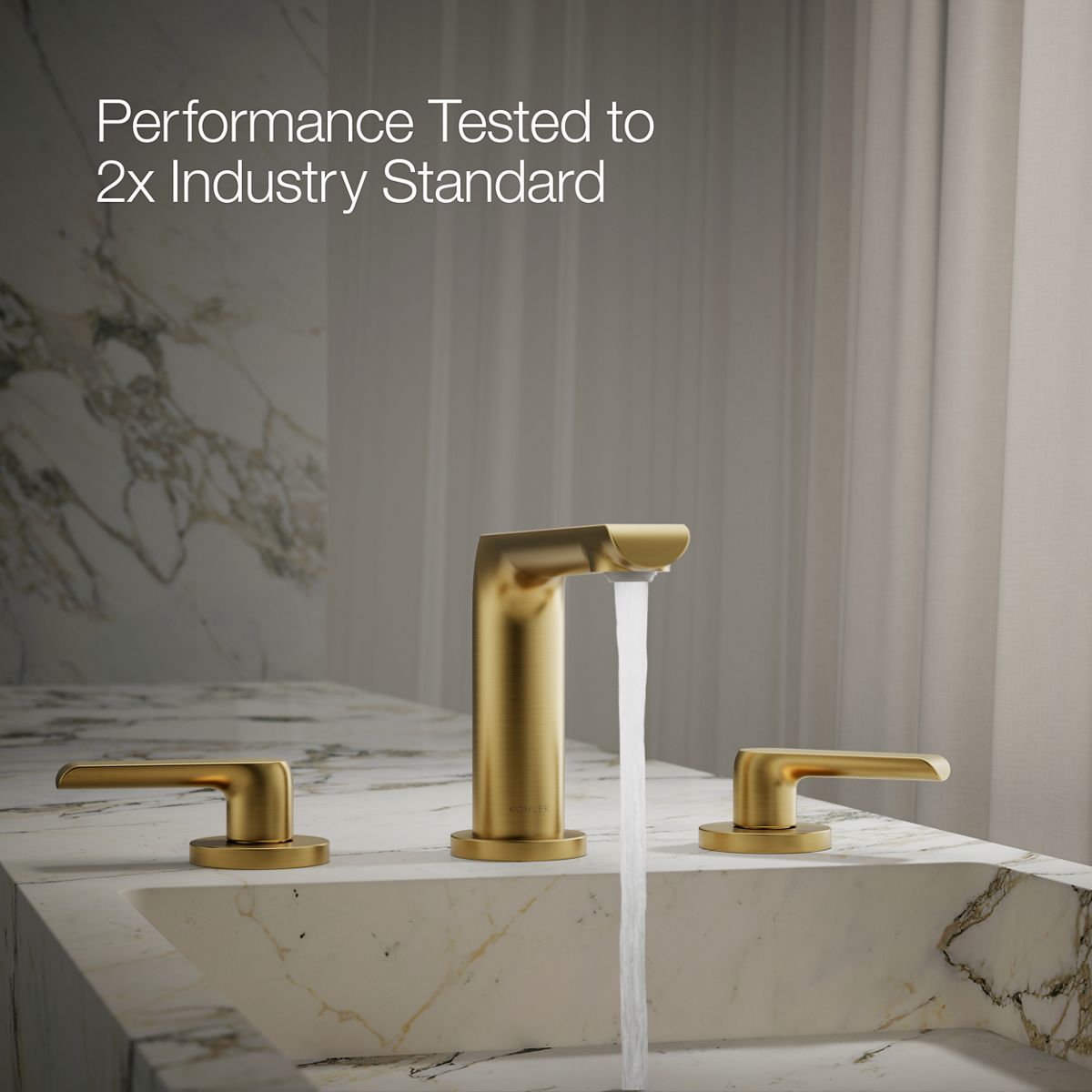 KOHLER | K-97352-4 | Avid Widespread Bathroom Sink Faucet
