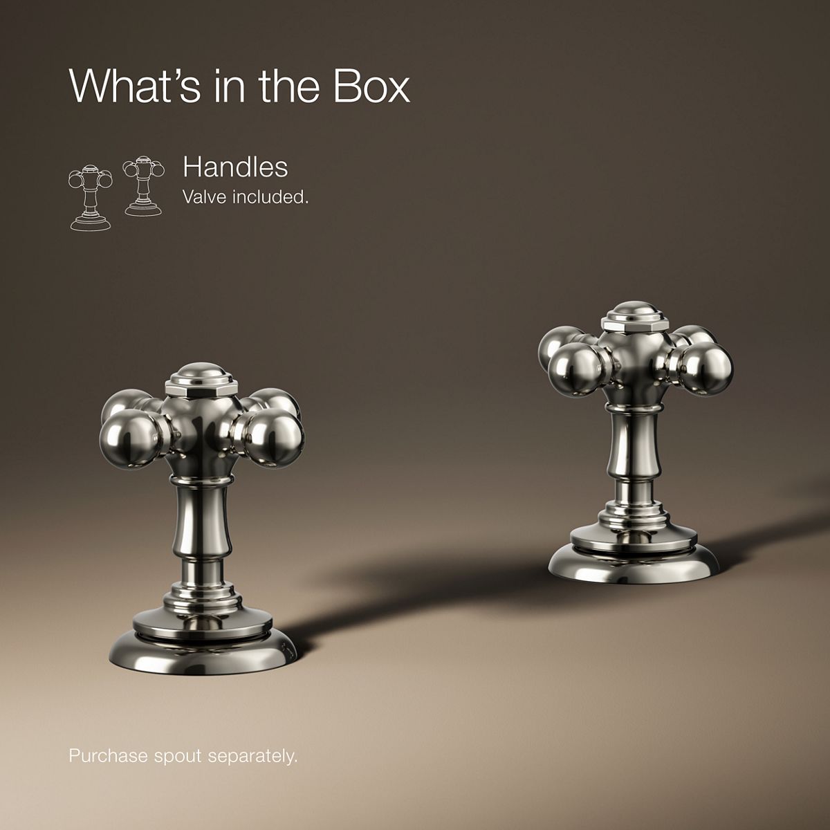 cs1689 ANKH CROSSPROCARE 4点セット Artifacts Bathroom Sink Cross Handles | K-98068-3 | KOHLER