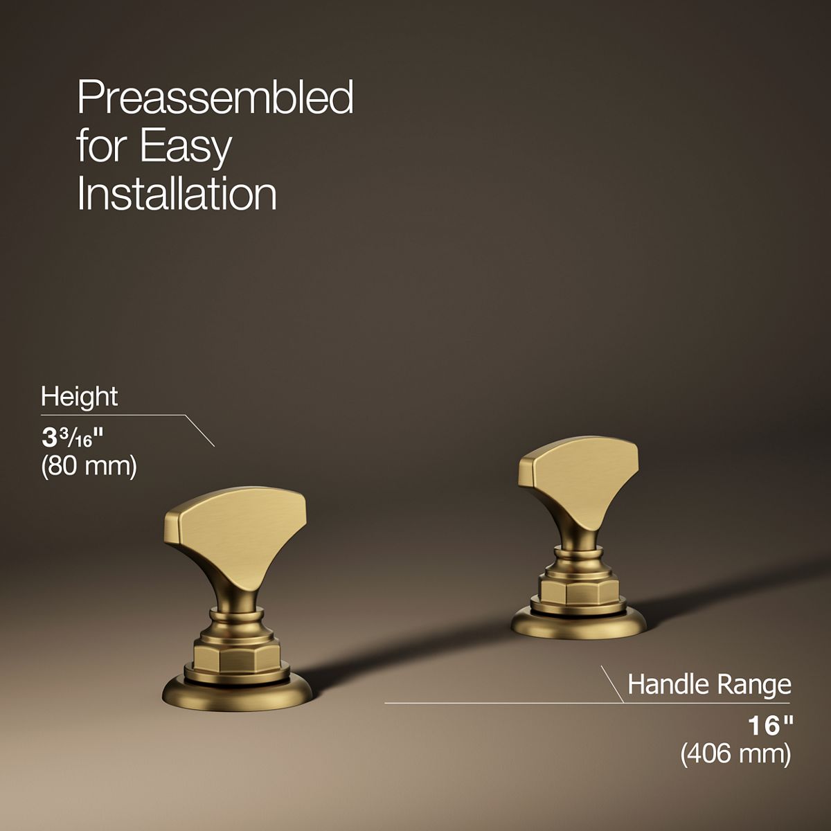 3/4 view of product with dimensions