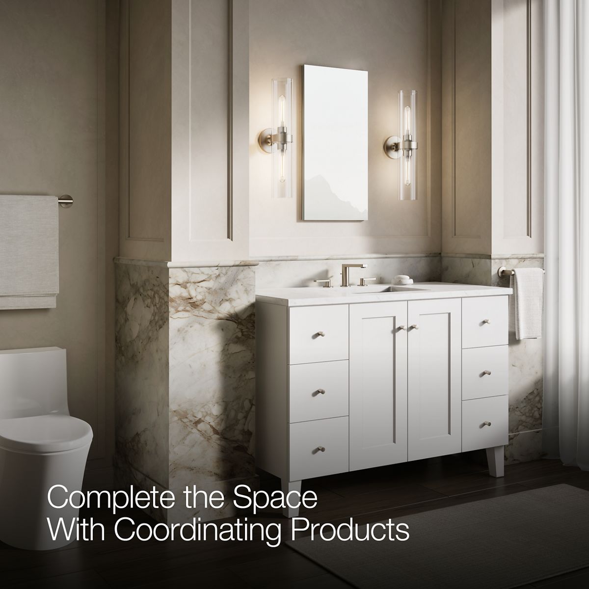 Up to 3 walls & multiple product categories visible