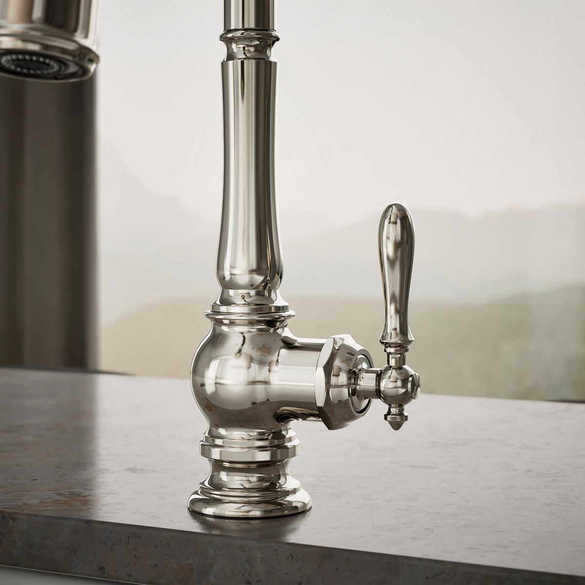 KOHLER | 99261 | Artifacts™| Pull-down kitchen sink faucet with