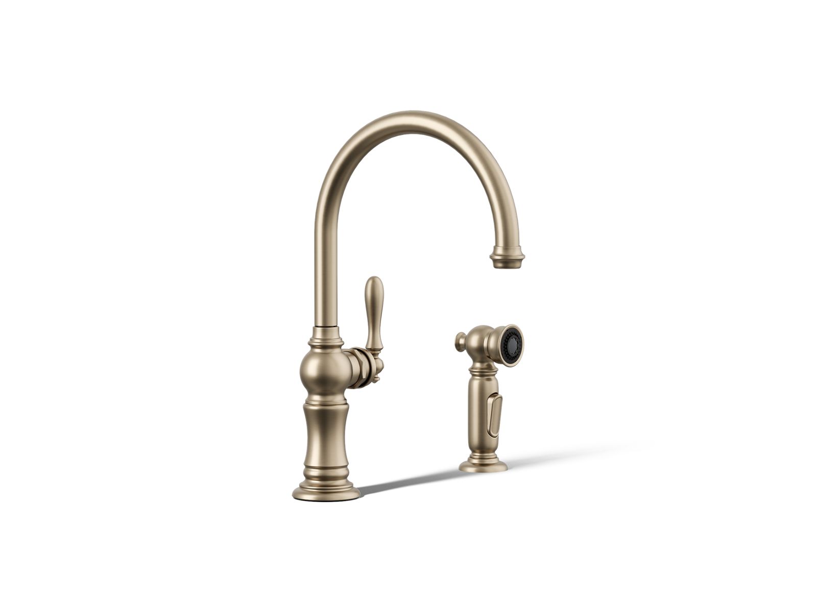 古銅 龍口 水注 瓶(K-YC622) KOHLER | K-99262 | Artifacts Swing Spout Kitchen Faucet with Side