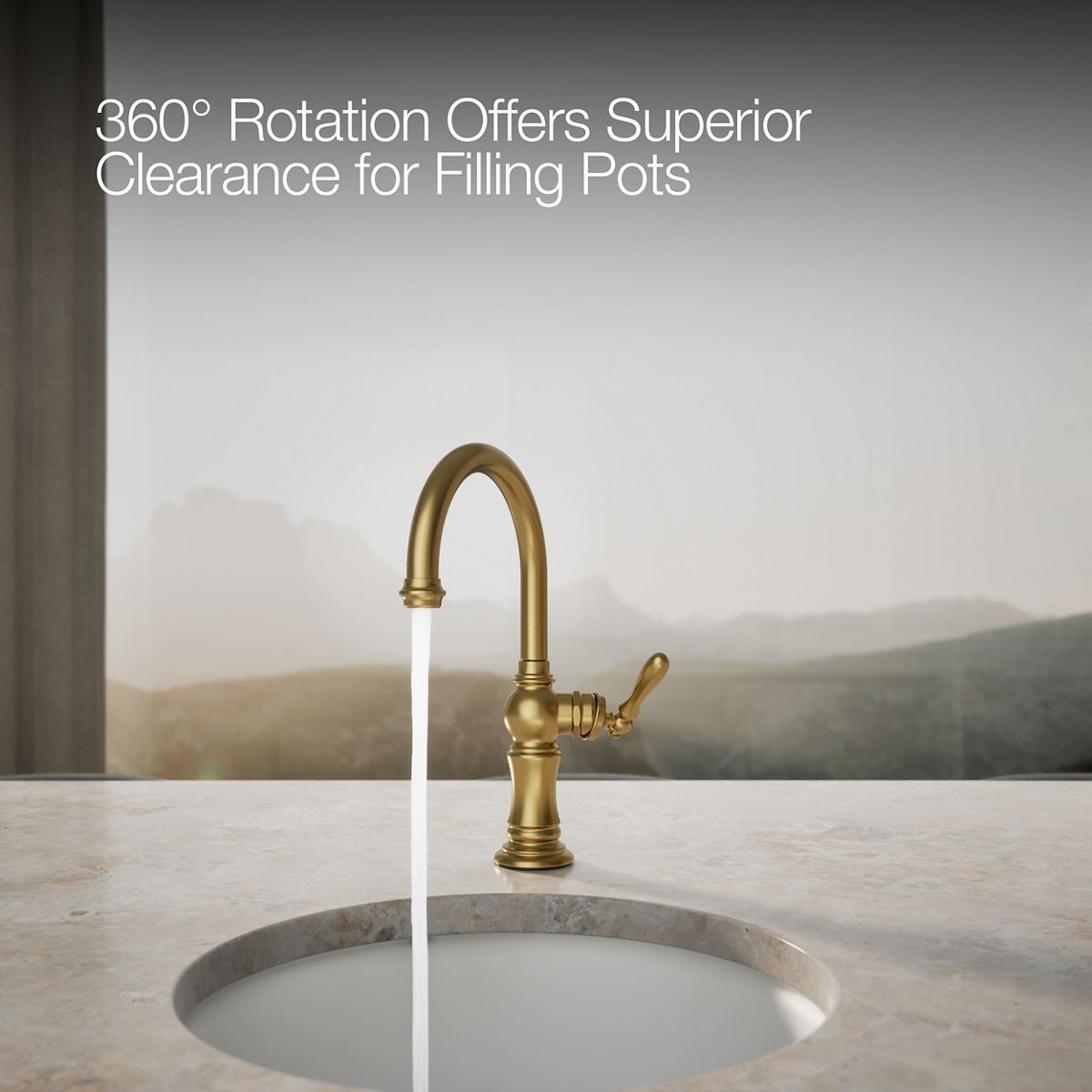KOHLER | K-99264 | Artifacts Swing Spout Bar Sink Faucet
