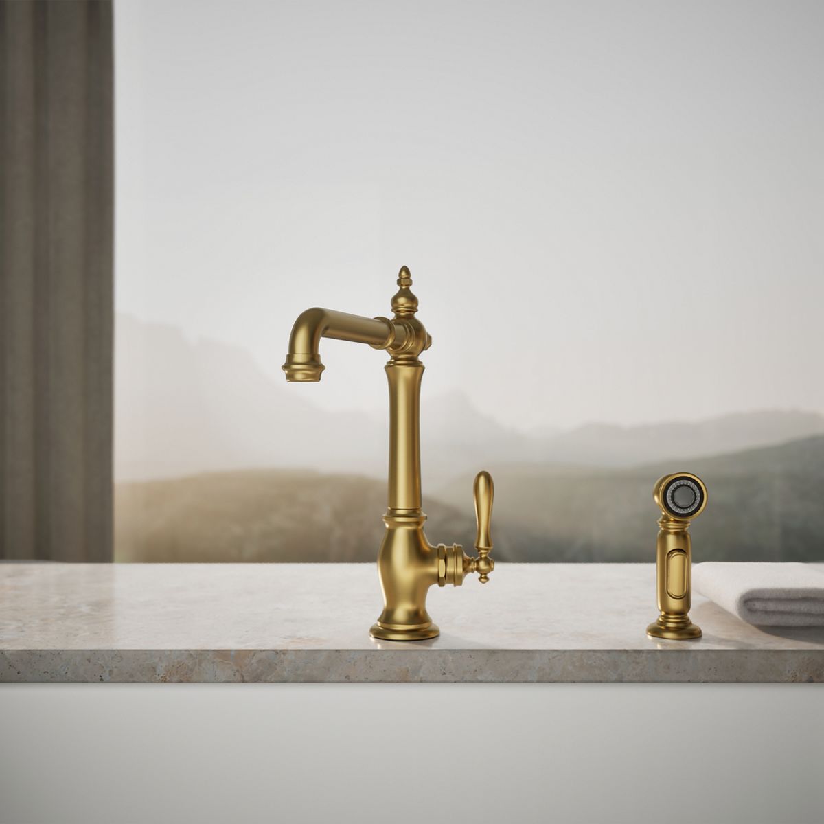 KOHLER | 99265 | Artifacts™| Single-handle kitchen sink faucet