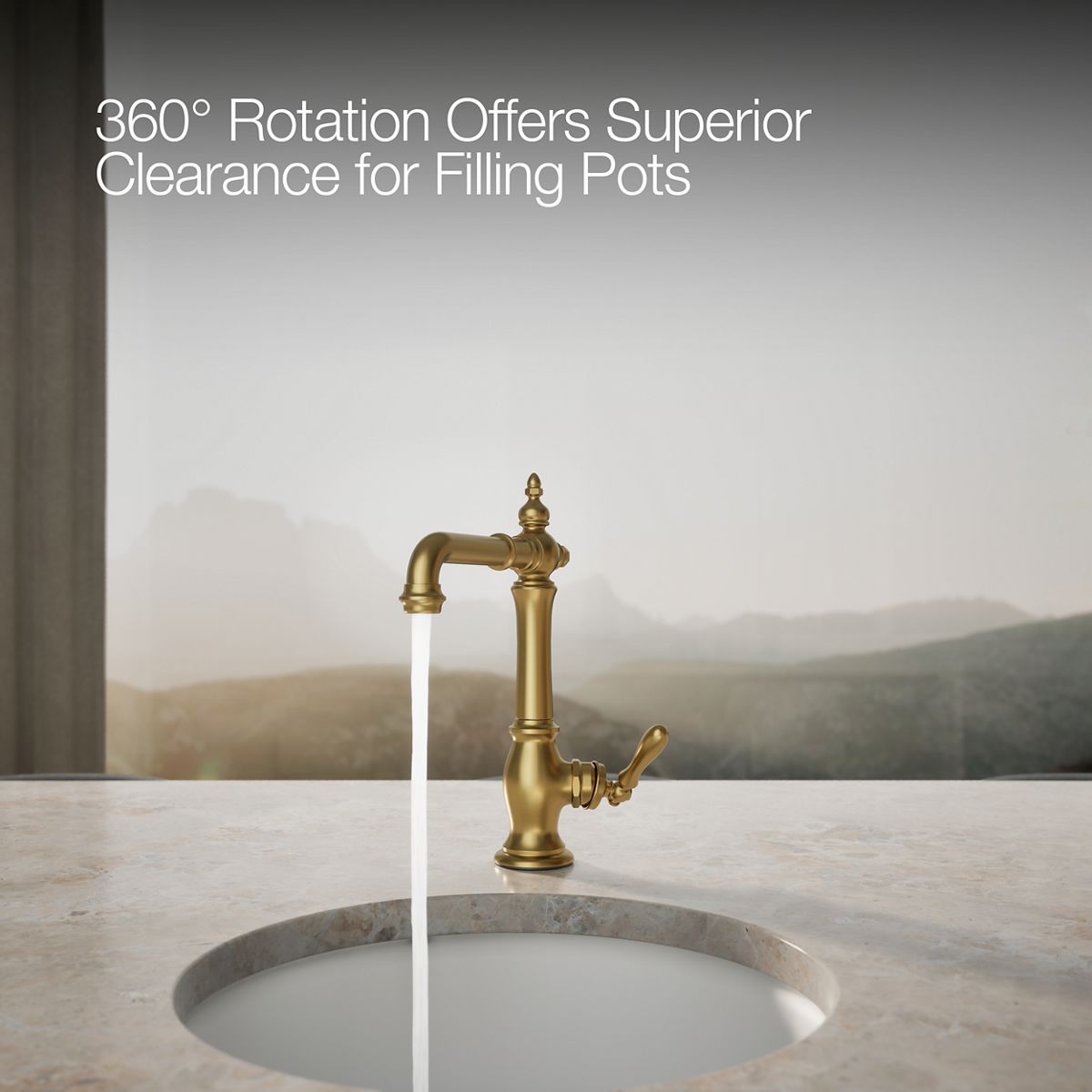 KOHLER | K-99267 | Artifacts Bar Sink Faucet with Swing Spout
