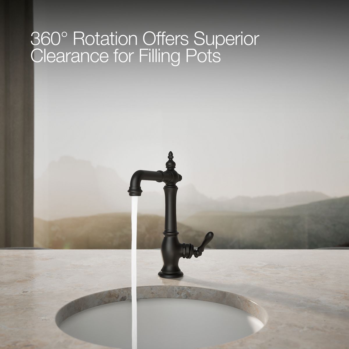 KOHLER | K-99267 | Artifacts Bar Sink Faucet with Swing Spout
